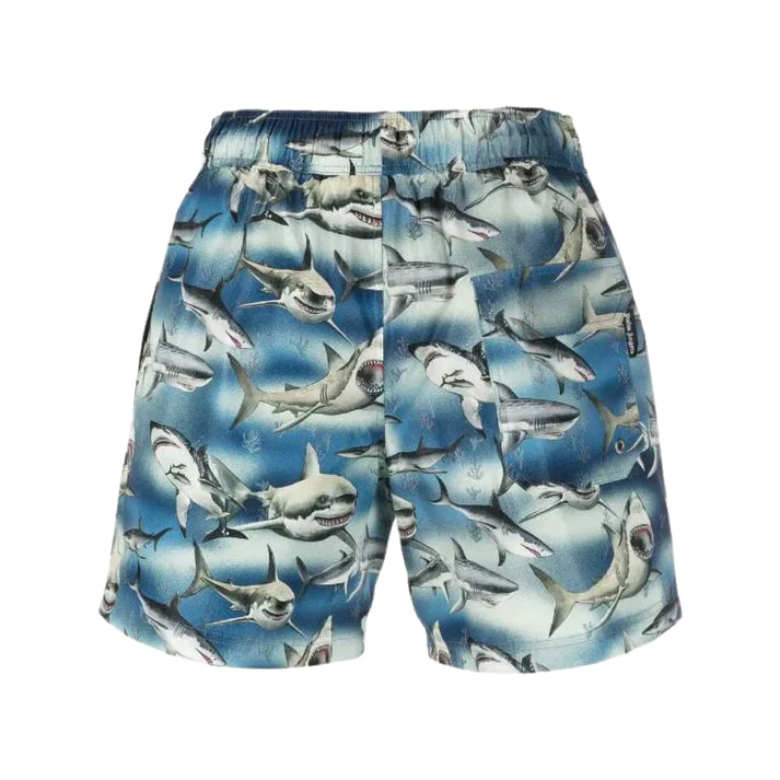 PALM ANGELS SHARK PATTERN SWIM SHORTS