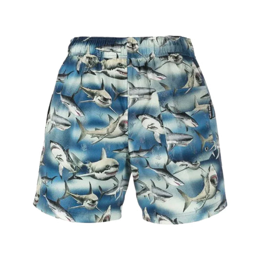 PALM ANGELS SHARK PATTERN SWIM SHORTS
