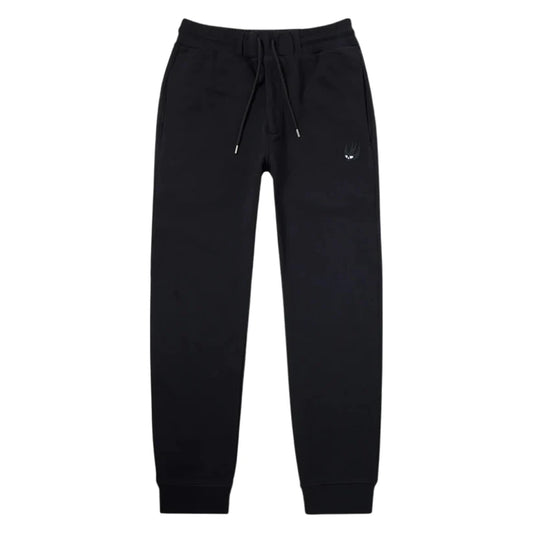 ALEXANDER MCQUEEN SWALLOW LOGO JOGGERS - BLACK