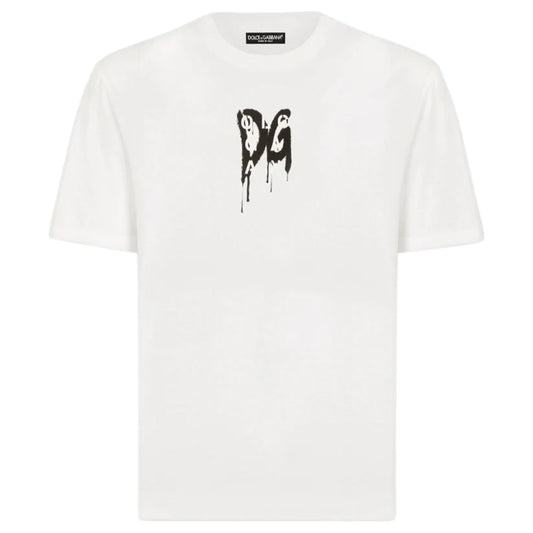 DOLCE & GABBANA DG LOGO TSHIRT - WHITE