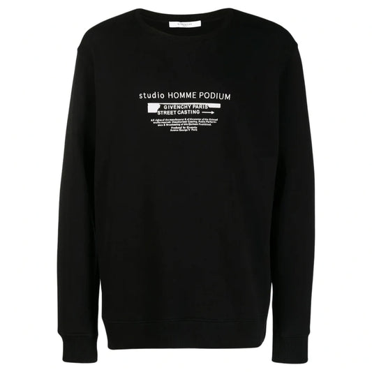 GIVENCHY STUDIO HOMME PODIUM SWEATSHIRT - BLACK