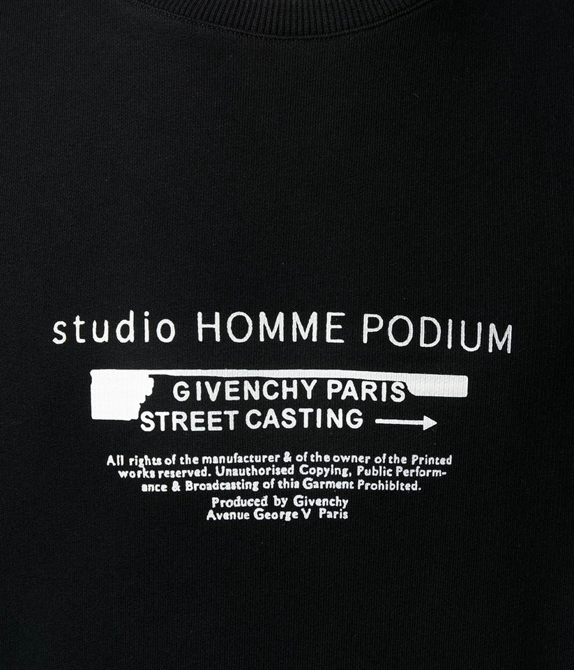 GIVENCHY STUDIO HOMME PODIUM SWEATSHIRT - BLACK