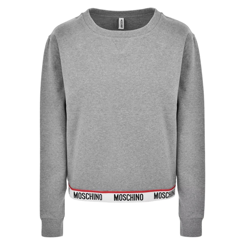 WOMENS MOSCHINO TAPE SWEATSHIRT - GREY