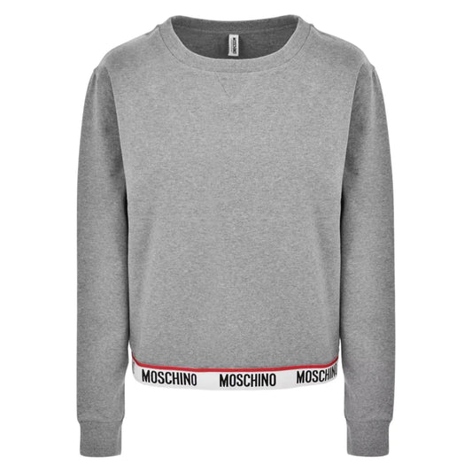 WOMENS MOSCHINO TAPE SWEATSHIRT - GREY