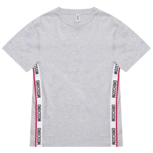 MOSCHINO SIDE TAPE TSHIRT - GREY