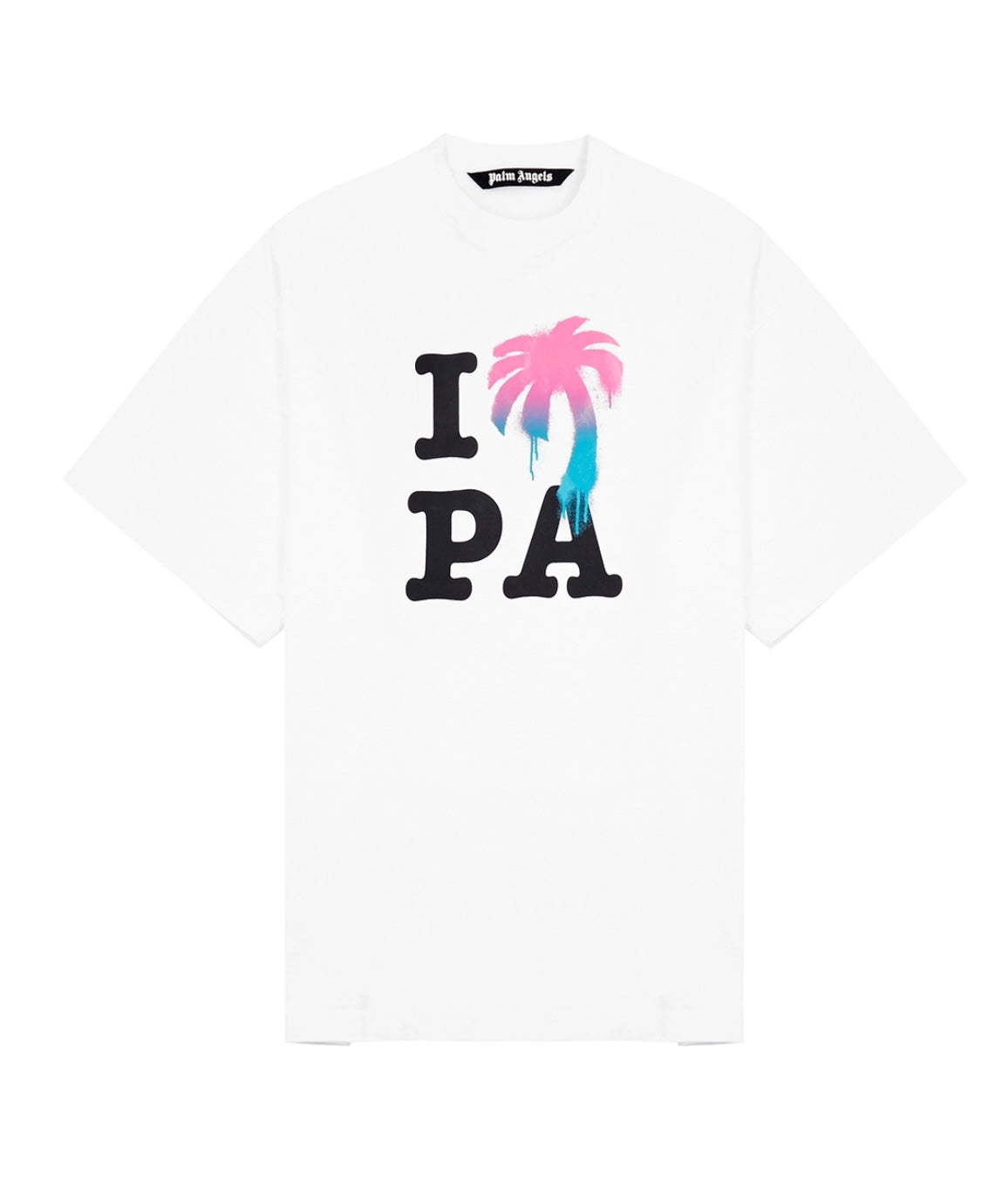PALM ANGELS PALM TREE LOGO TSHIRT - WHITE