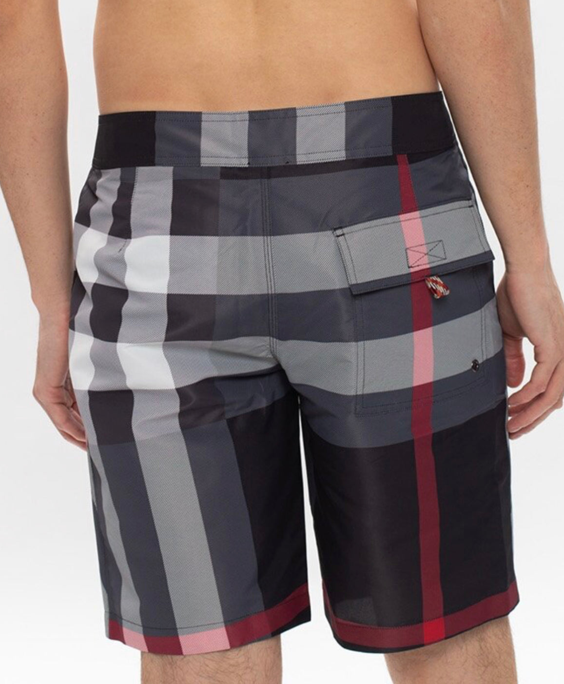 BURBERRY LONDON CHECK SWIM SHORTS - NAVY