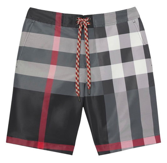 BURBERRY LONDON CHECK SWIM SHORTS - NAVY