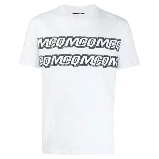 ALEXANDER MCQUEEN STAMP LOGO TSHIRT - WHITE