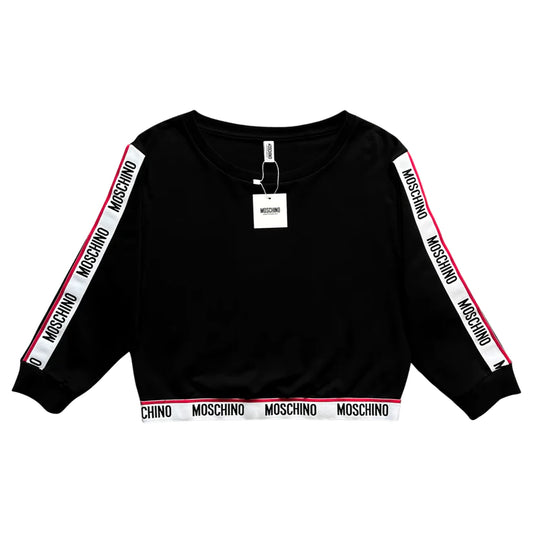 WOMENS MOSCHINO TAPE SWEATER - BLACK