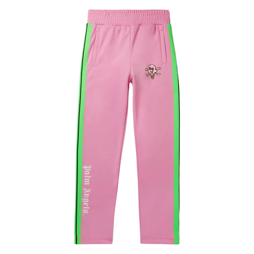 PALM ANGELS X ICECREAM TRACKSUIT BOTTOMS PINK SGN CLOTHING