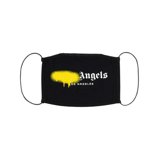 PALM ANGELS "LOS ANGELES" FACE MASK - BLACK