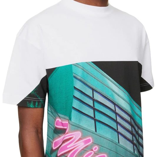PALM ANGELS MIAMI LOGO TSHIRT - WHITE