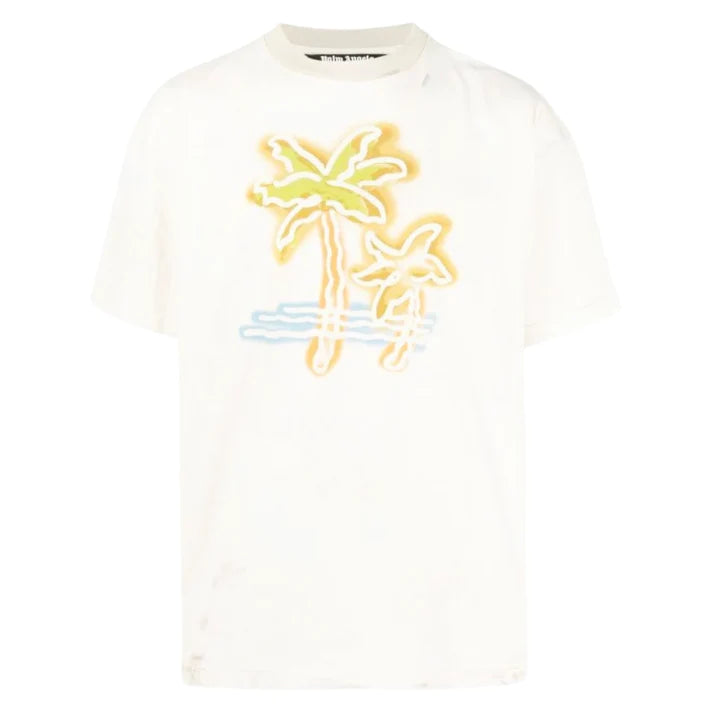 PALM ANGELS PALM TREE LOGO - WHITE