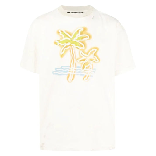 PALM ANGELS PALM TREE LOGO - WHITE