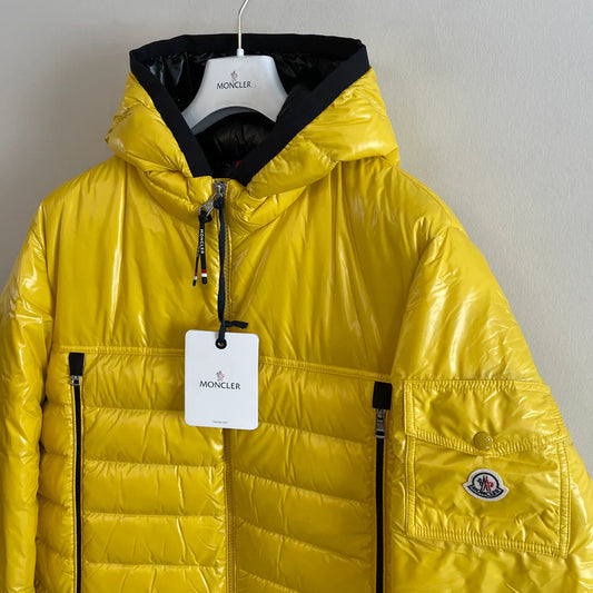 MONCLER AVEYRON DOWN PADDED JACKET - YELLOW