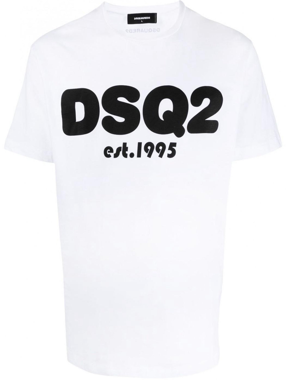 Camiseta Negra Dsquared2 Dsq2 Leaf