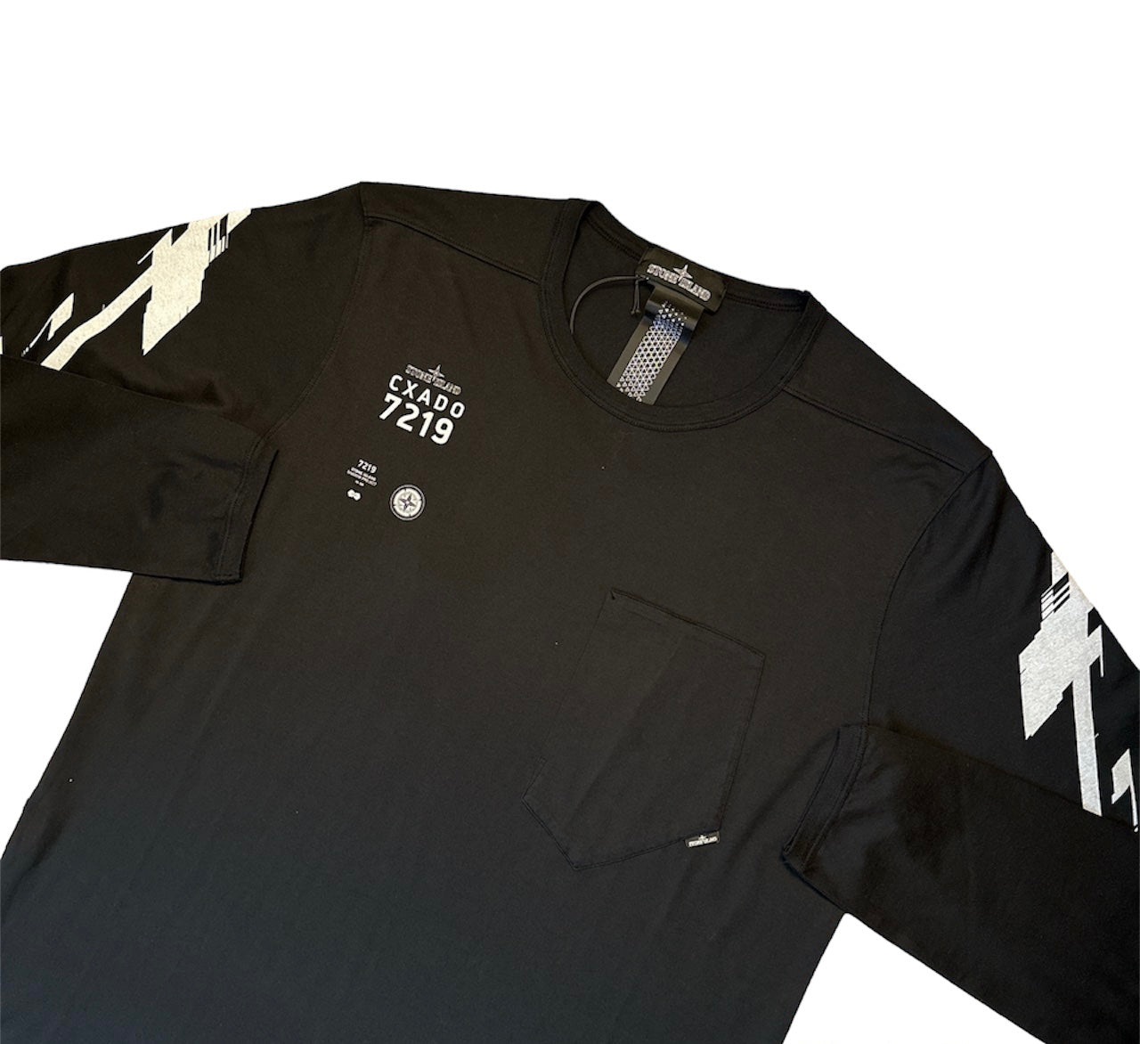 STONE ISLAND SHADOW PROJECT LONGSLEEVE TSHIRT - BLACK