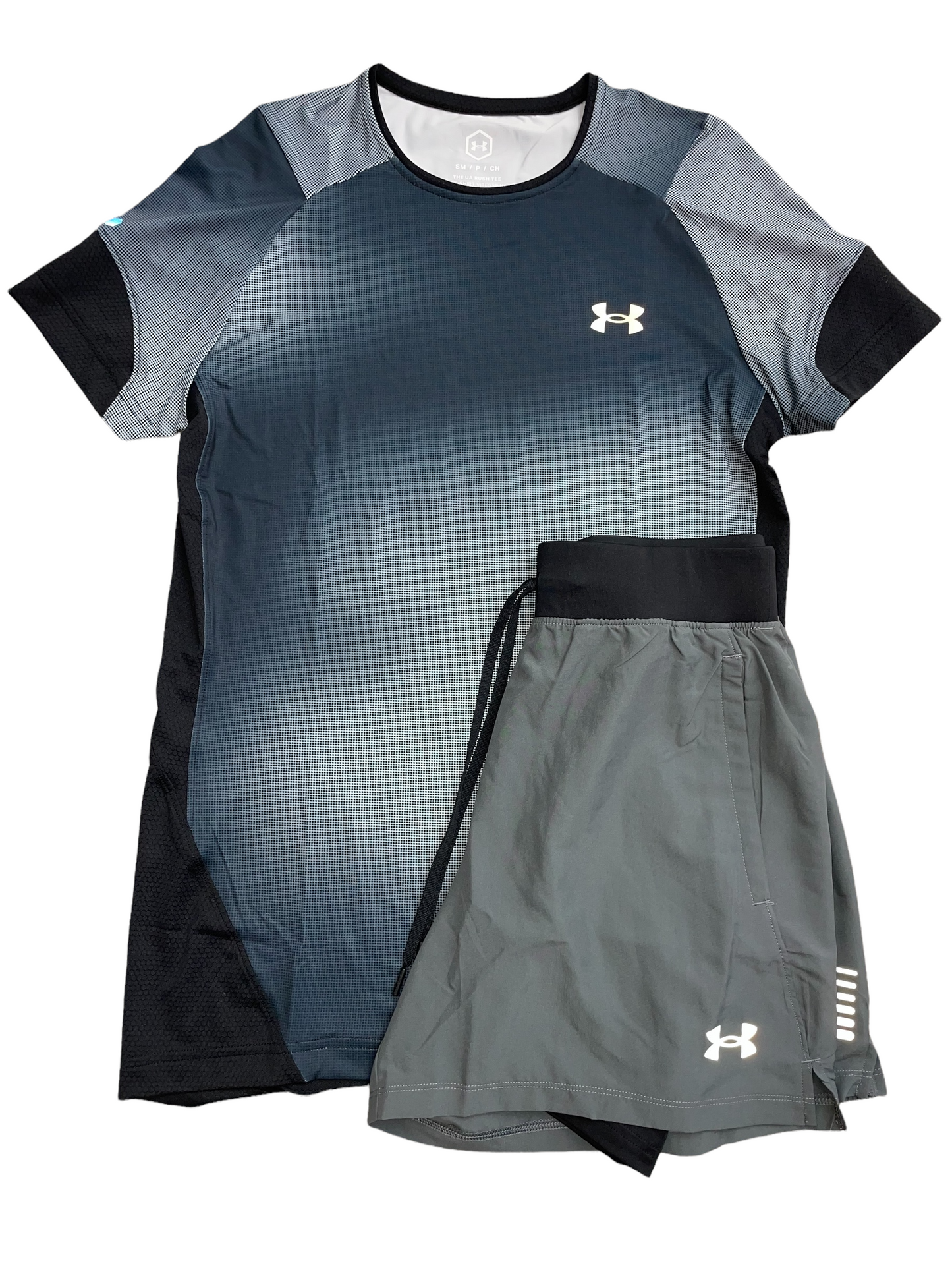 UNDER ARMOUR SPEED STRIDE 2 IN 1 SHORTS - GREY