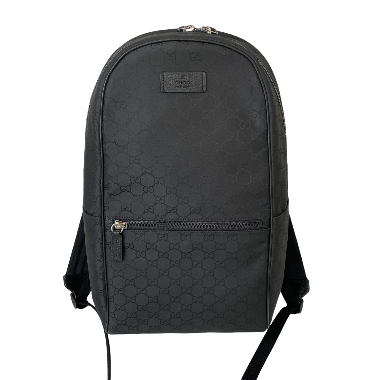 GUCCI Nylon Monogram Slim Backpack Black 1117537