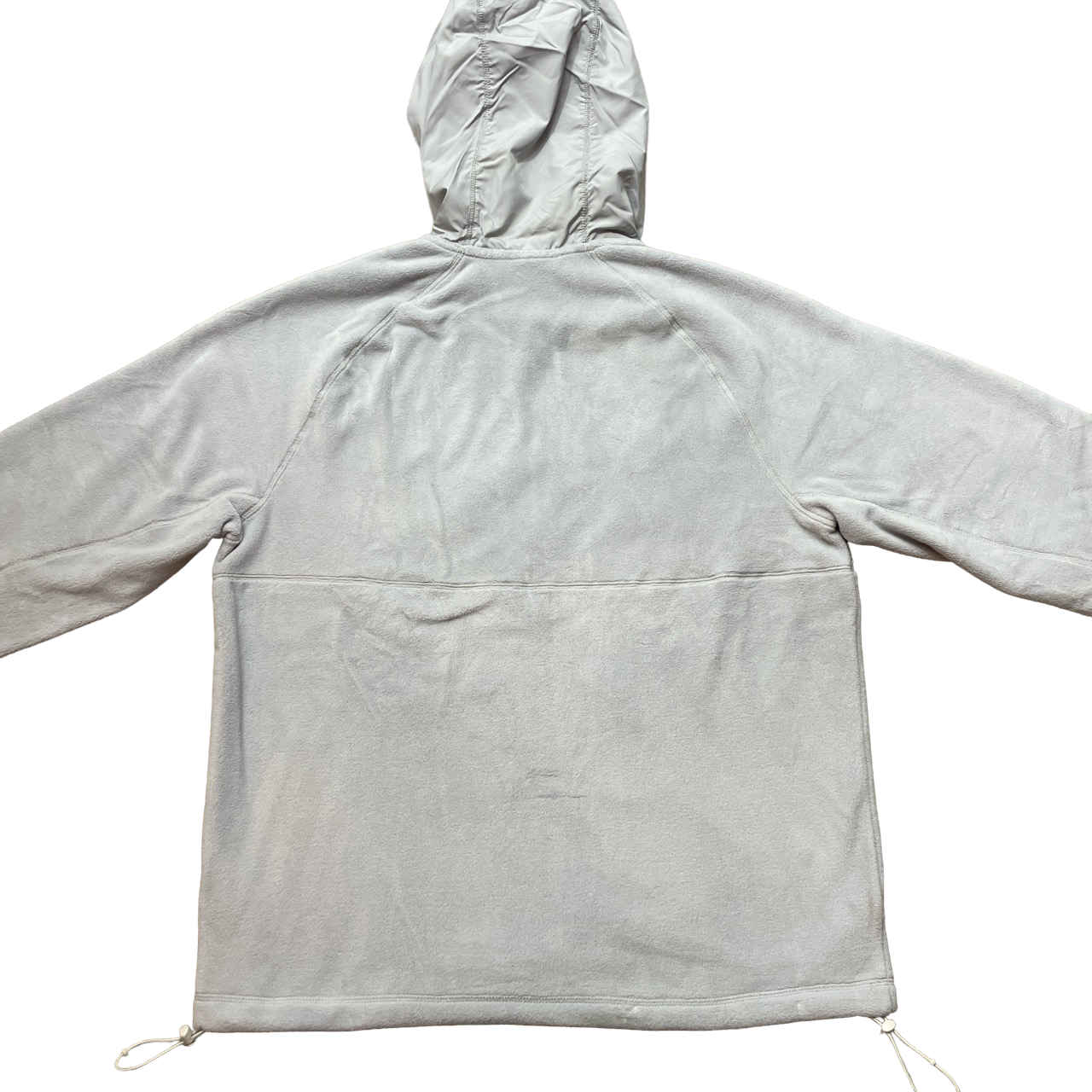 NIKE TECH WINDRUNNER HOODED FLEECE JACKET - LIGHT GREY