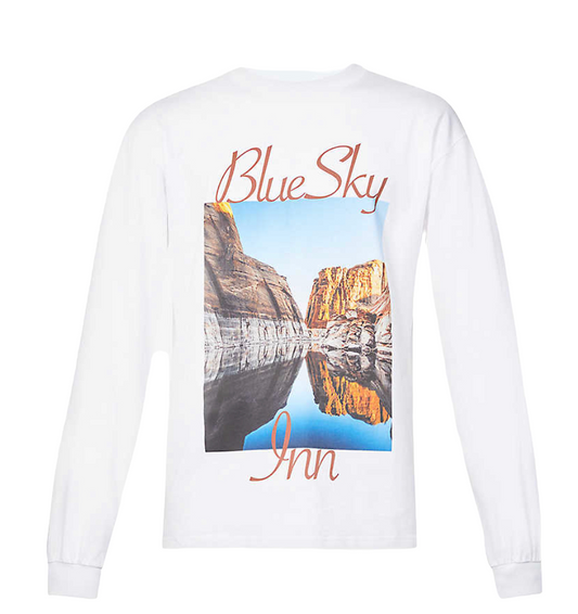 BLUE SKY INN GRAND CANYON LONGSLEEVE TOP - WHITE
