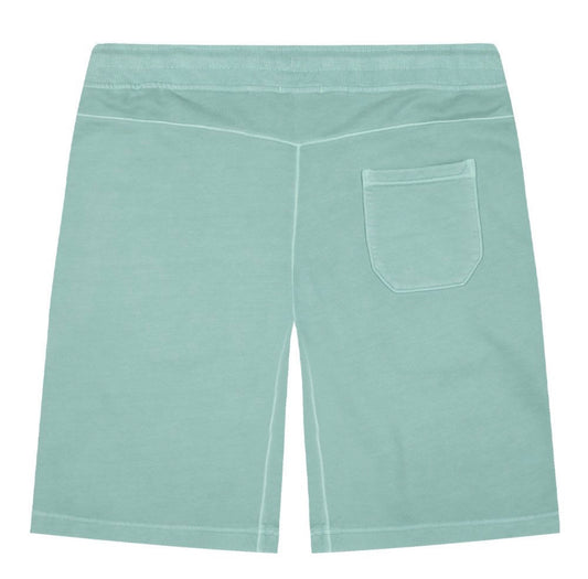 C.P. COMPANY LENS COTTON FLEECE SHORTS - MINERAL BLUE