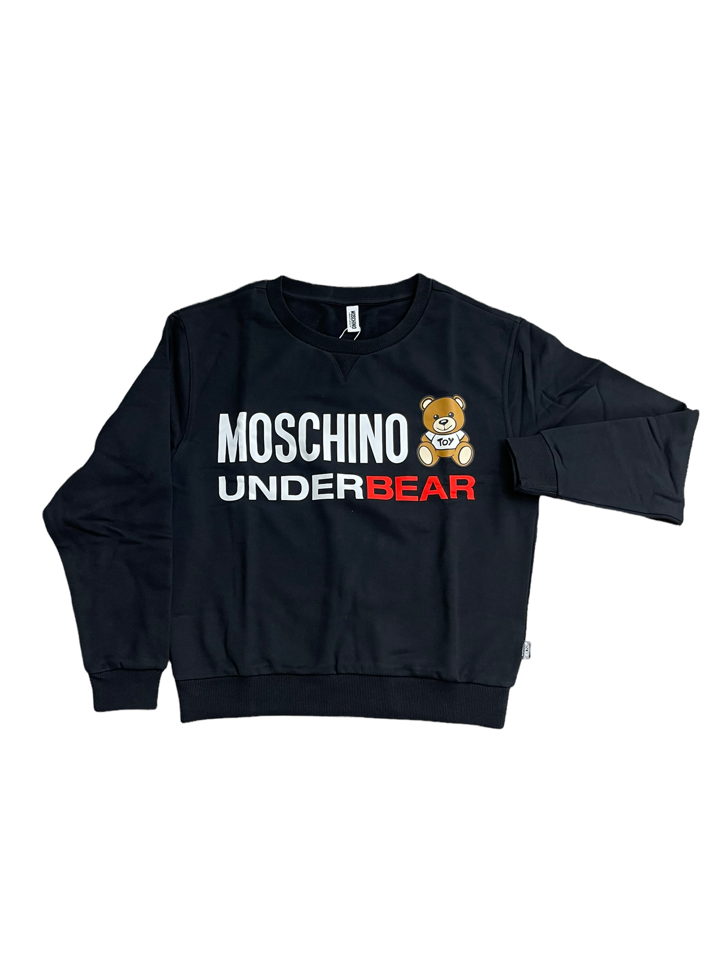 WOMENS MOSCHINO UNDERBEAR SWEATSHIRT - BLACK