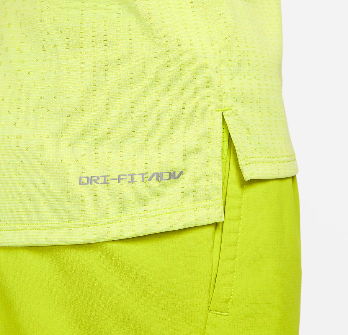 NIKE DRI - FIT ADV TECHKNIT TSHIRT - NEON / YELLOW