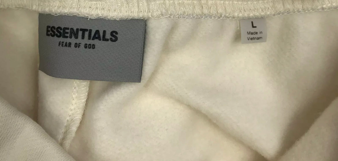 ESSENTIALS FEAR OF GOD TRACKSUIT PANTS - CREAM