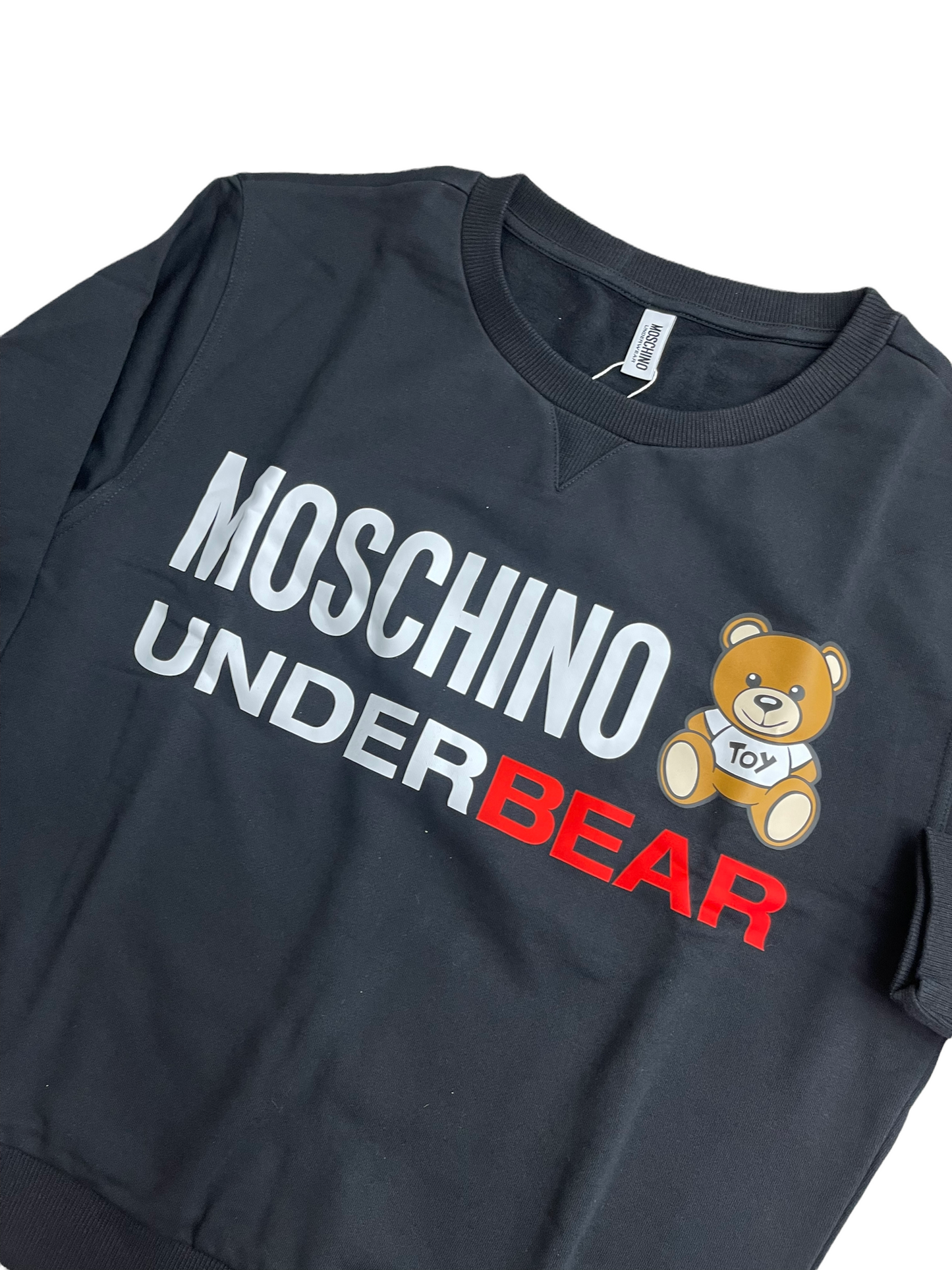 WOMENS MOSCHINO UNDERBEAR SWEATSHIRT - BLACK