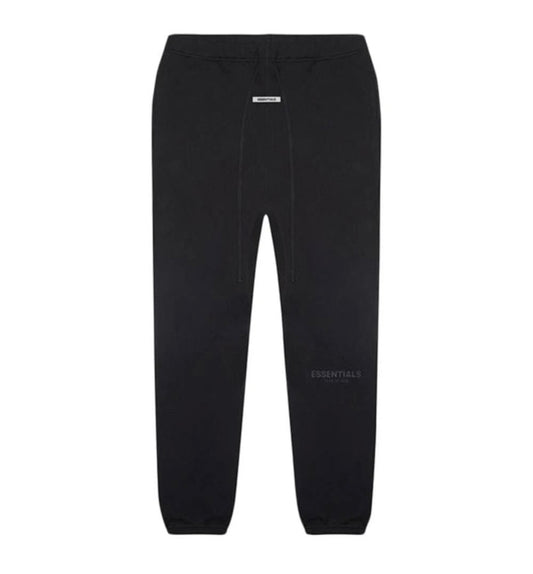 ESSENTIALS FEAR OF GOD FLEECE TRACKSUIT PANTS - BLACK