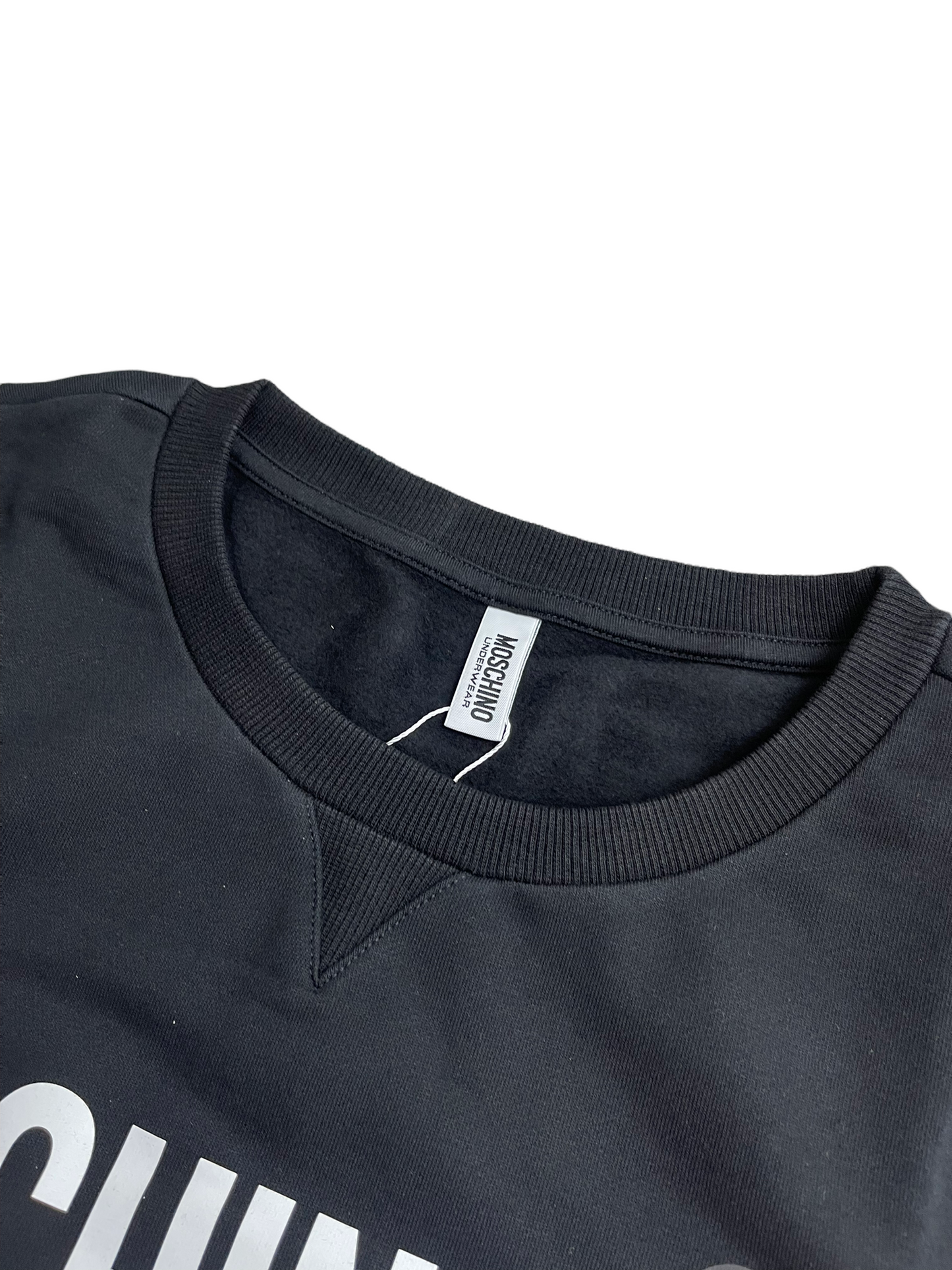 WOMENS MOSCHINO UNDERBEAR SWEATSHIRT - BLACK