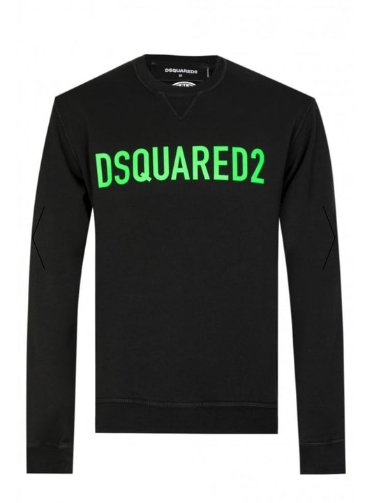 DSQUARED2 NEON LOGO SWEATSHIRT - BLACK