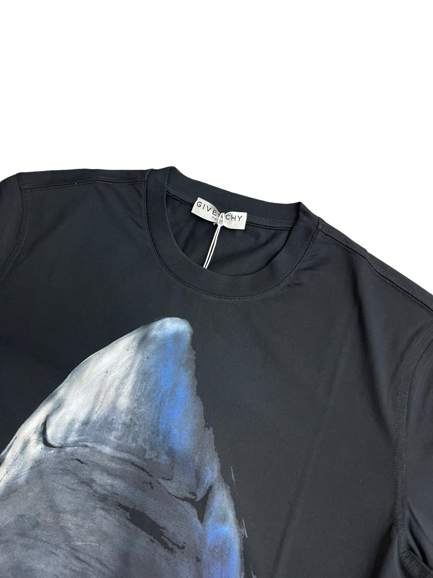 GIVENCHY PARIS SHARK LOGO TSHIRT - BLACK
