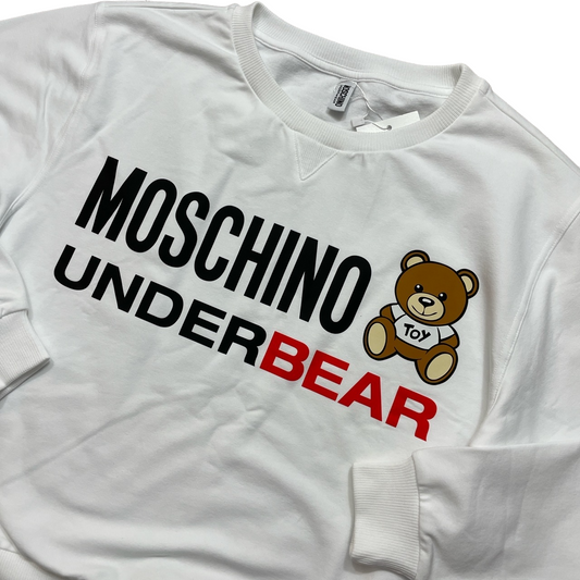 WOMENS MOSCHINO UNDERBEAR SWEATSHIRT - WHITE