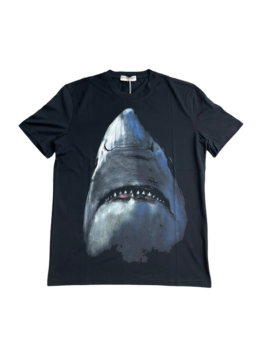 GIVENCHY PARIS SHARK LOGO TSHIRT - BLACK