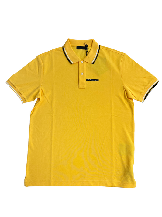 PRADA MILANO SLIM FIT POLO SHIRT - YELLOW