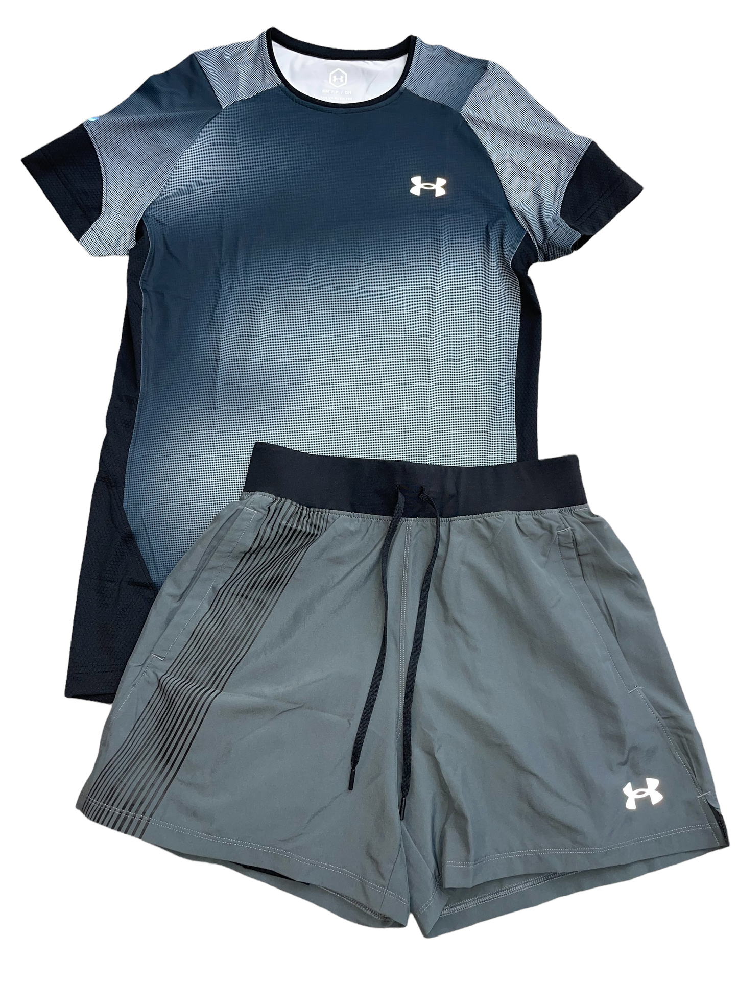 UNDER ARMOUR SPEED STRIDE 2 IN 1 SHORTS - GREY