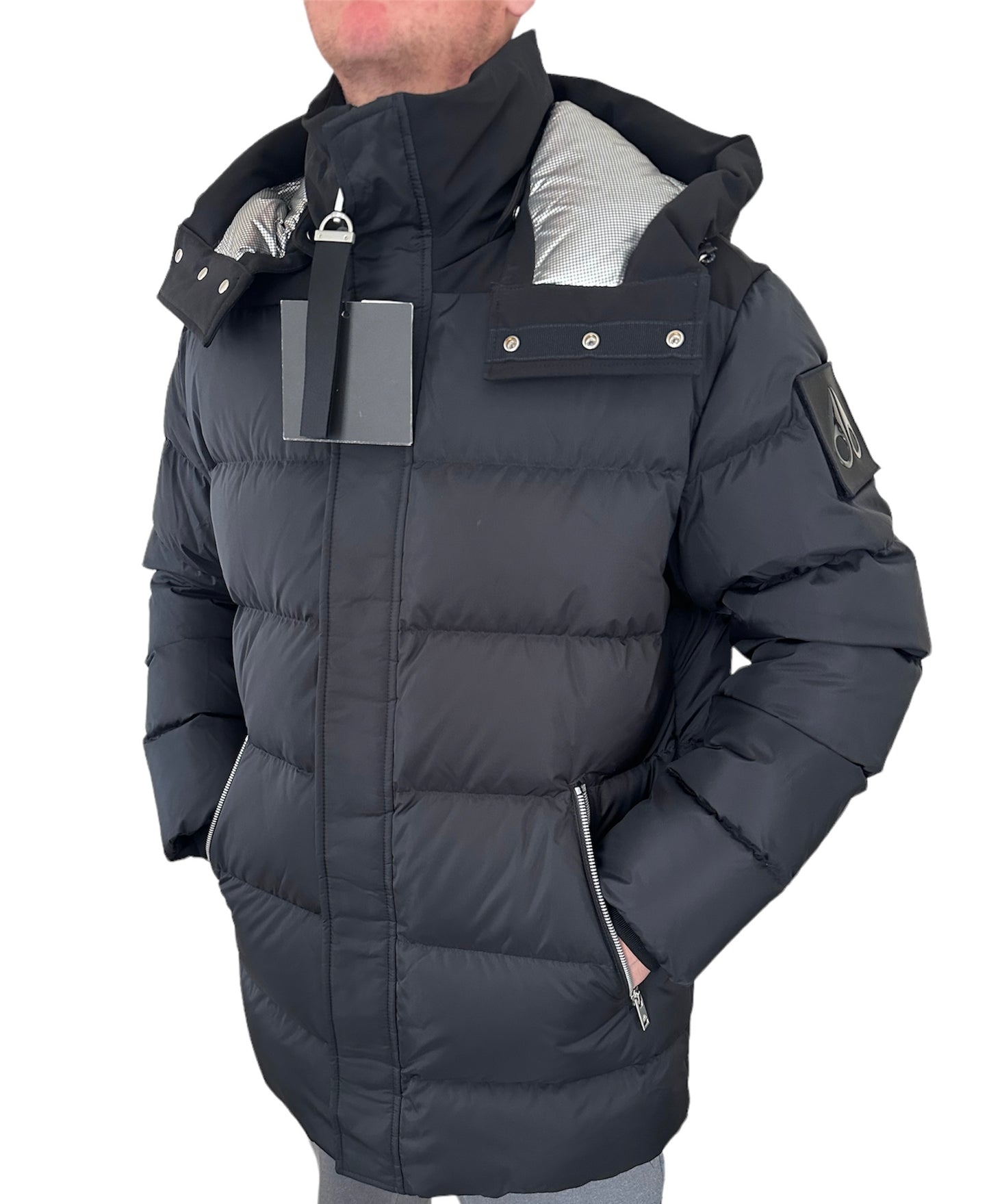 MOOSE KNUCKLES MIDGELL DOWN PUFFER JACKET - BLACK