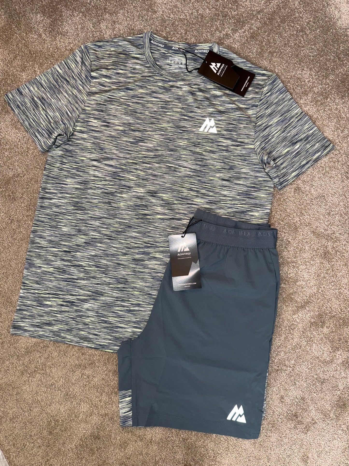 MONTIREX TSHIRT & SHORTS FULL SET - GREY