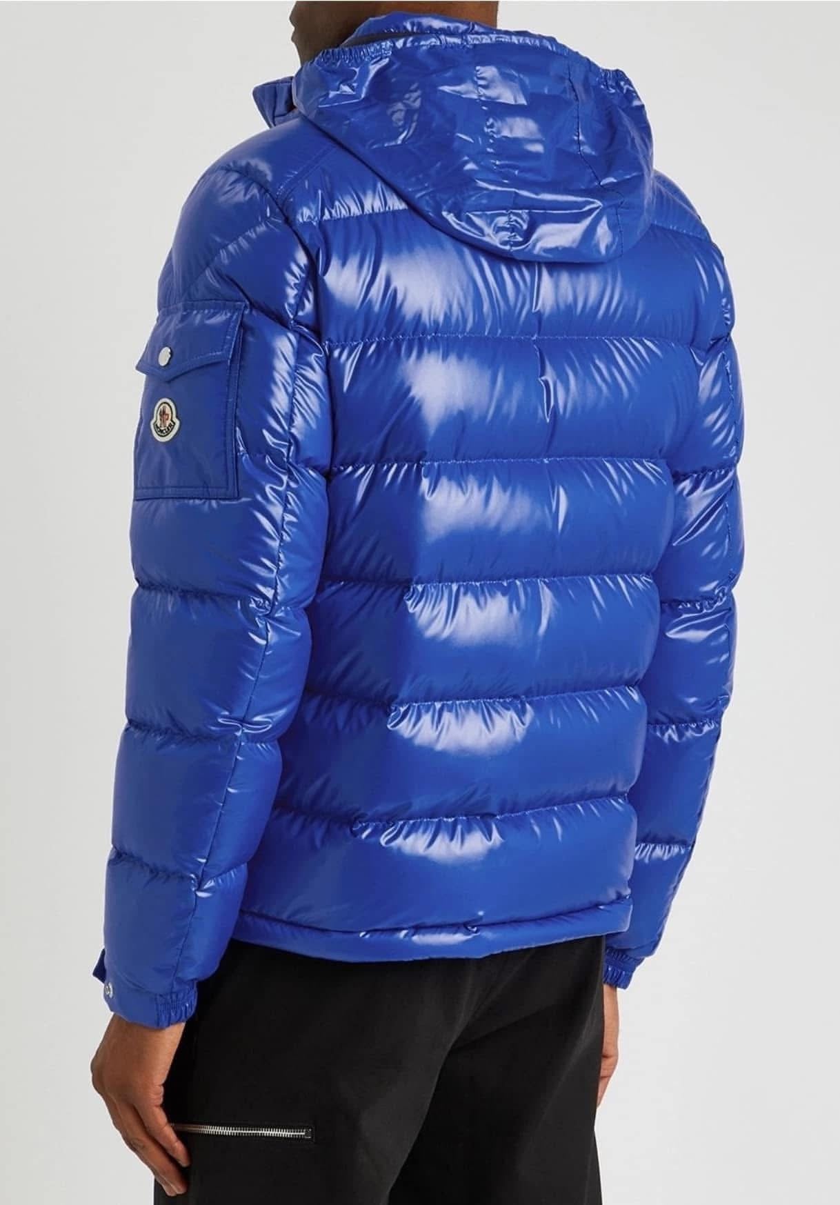 MONCLER BOURNE DOWN PUFFER JACKET - BLUE