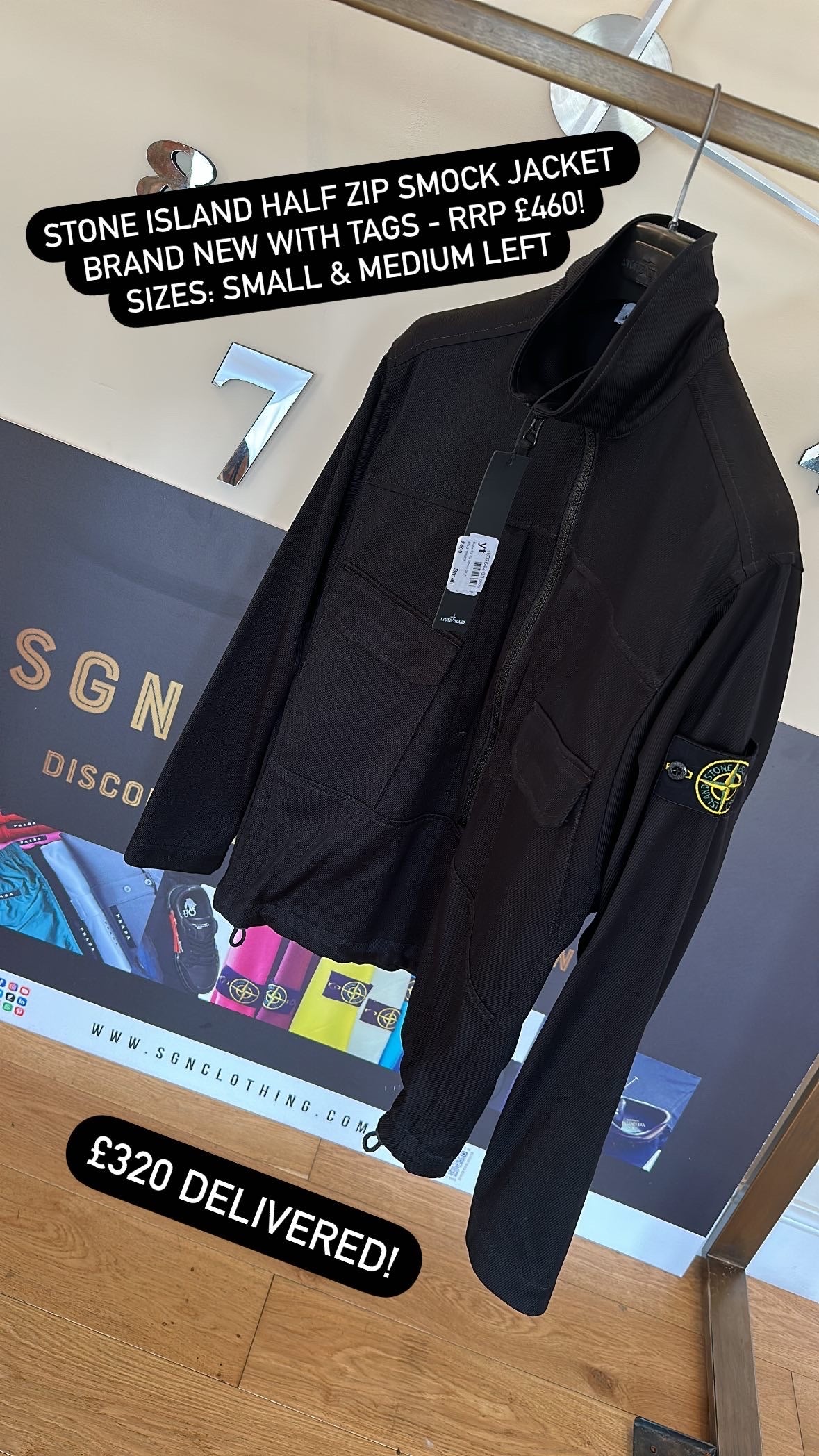 Stone island smock outlet jacket