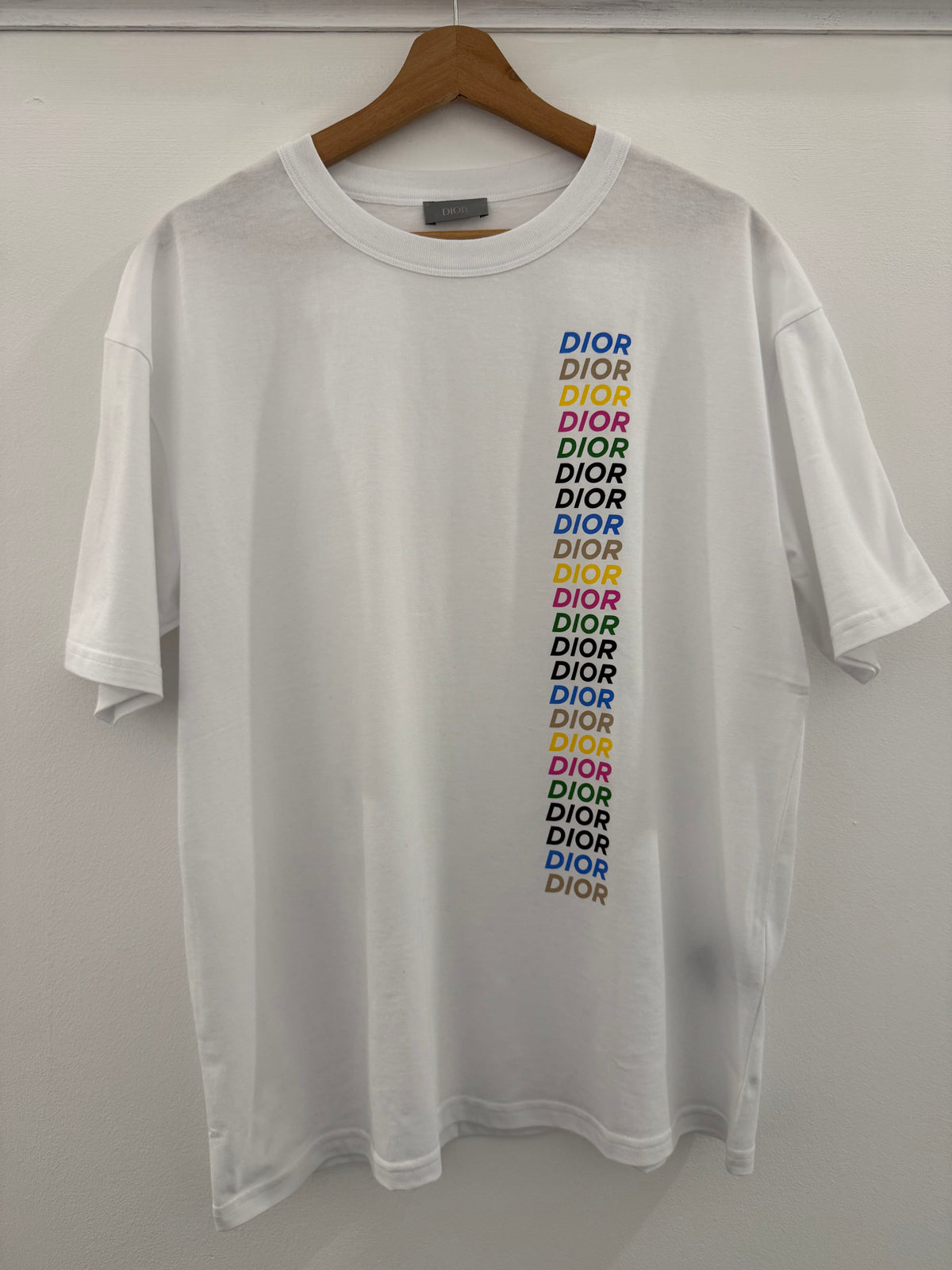 CHRISTIAN DIOR MULTI LOGO TSHIRT - WHITE