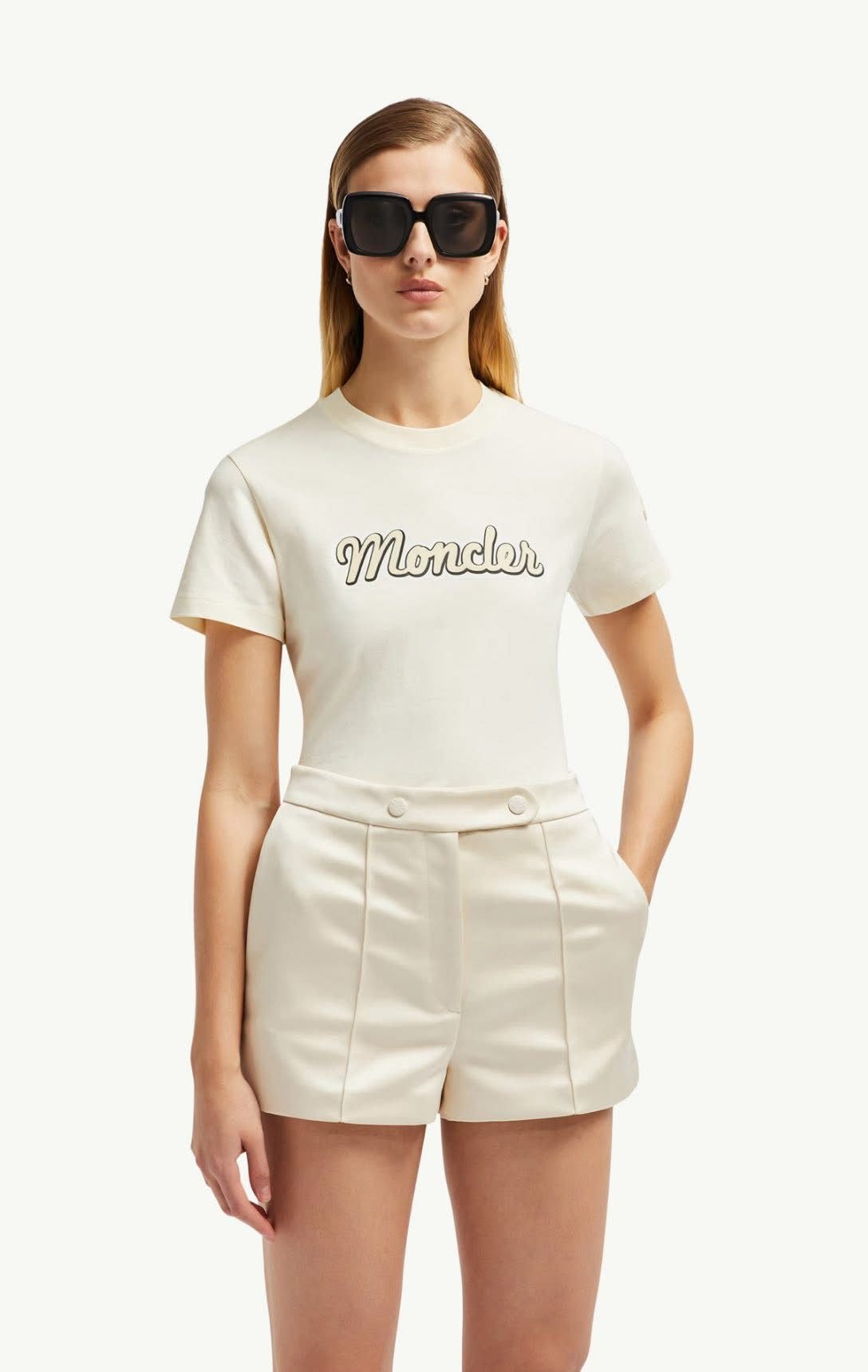 WOMENS MONCLER LOGO TSHIRT -