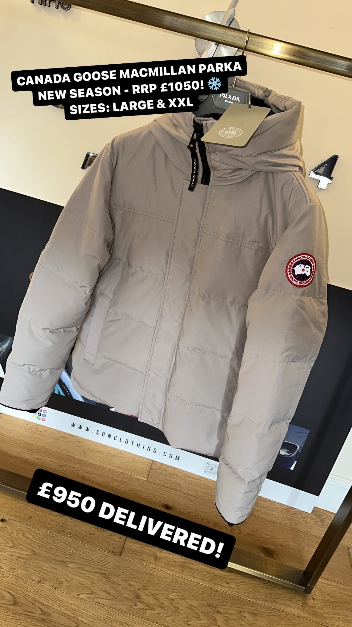 Canada goose coat on sale xxl