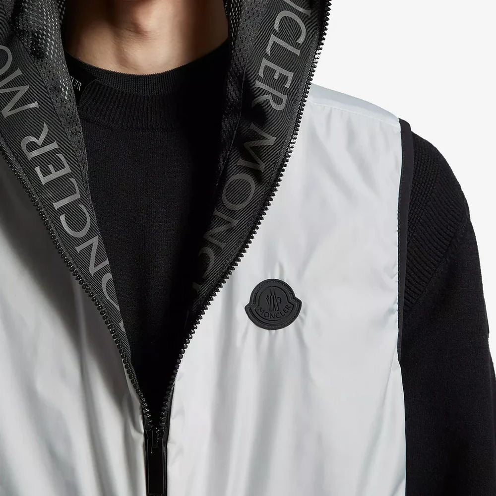 MONCLER PAKITO HOODED NYLON GILET BODYWARMER - GREY