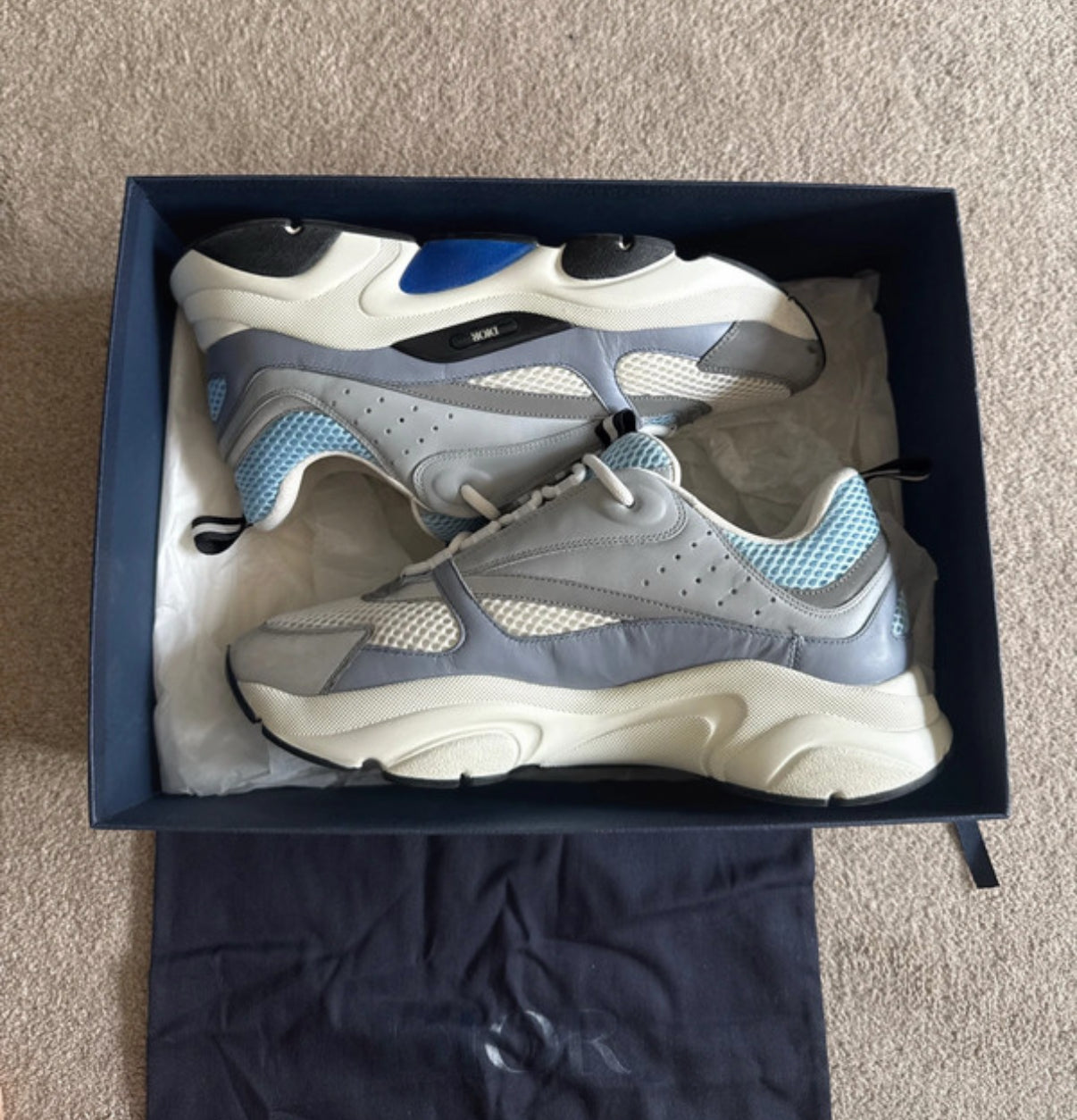 DIOR B22 SNEAKERS - BABY BLUE