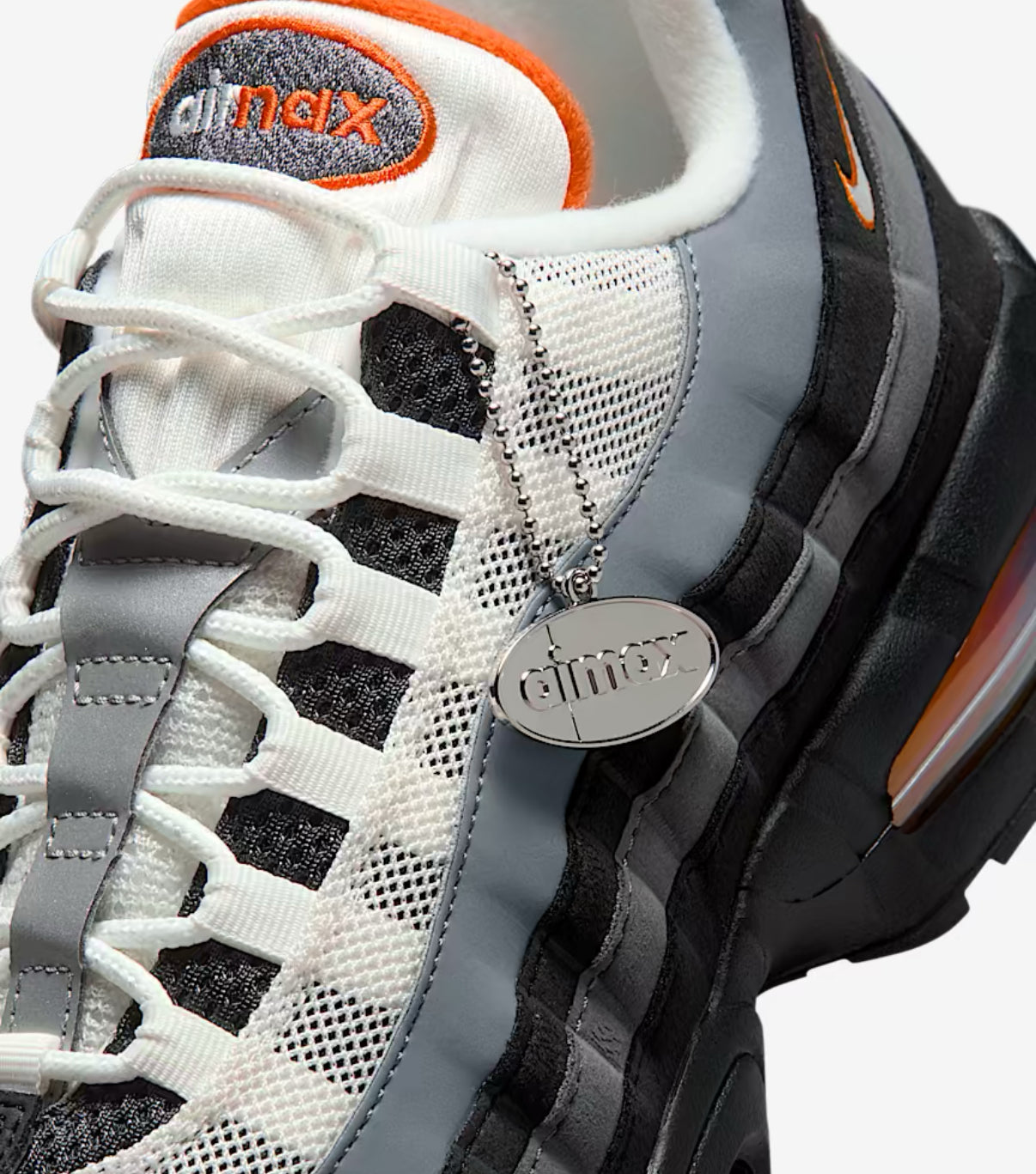 NIKE AIR MAX 95 TRAINERS - BLACK / GREY