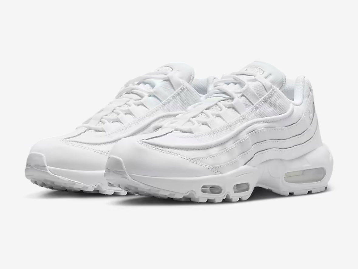 NIKE AIR MAX 95 TRAINERS - WHITE